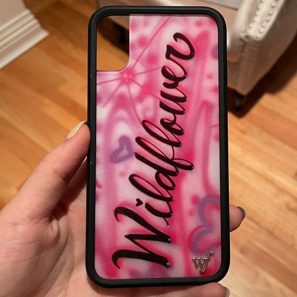 Wildflower pink iPhone X/XS phone case